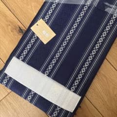 きょーたん様専用です☆献上紗涼しげ帯☆日本製☆新品　ネイビー 帯のサムネイル