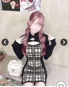 即購入⭕️ ハニーミュウ チェックレイヤードアンサンブルワンピース