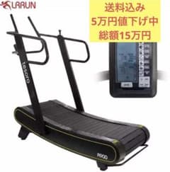 ロンゲ R900 ウッドウェイ カーブドトレッドミル 自走式 手すり部分② 