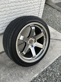 18インチ te37風アルミホイール 2 18インチ te37風アルミホイール 2 - メルカリ