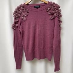 JILLSTUART 長袖ニット フラワー装飾 ピンク FRのサムネイル