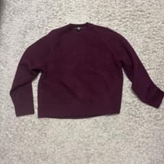 UNIQLO スフレヤーンクルーネック セーター Lのサムネイル
