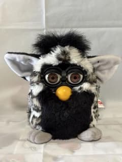 TOMY ファービー ぬいぐるみ(日本語版) ブラック×ホワイトヒョウ柄のサムネイル
