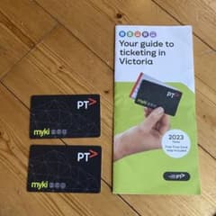 メルボルン　交通カード　マイキーカード　Myki  残高あり  2枚セットのサムネイル