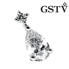 GSTV Pt ペアシェイプ ダイヤ ペンダントトップ 0.30 D SI2 - メルカリ
