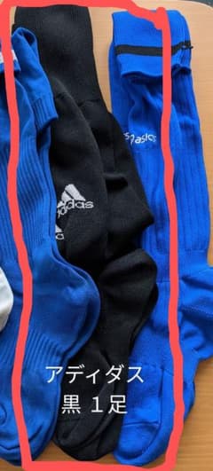サッカーソックス アディダス黒１足のサムネイル