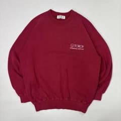 TOROY トロイ　ラグランスウェット　トレーナー　刺繍ロゴ　リブ裾　アメカジのサムネイル