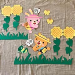 壁面飾り  夏  虫とりのサムネイル