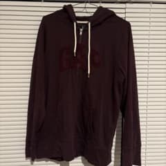 GAP ダークパープル ジップアップフーディ Lのサムネイル