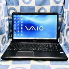 人気VAIO♡快速SSD240G☆i7☆大人な黒♪ブルーレイ&カメラ！Win11