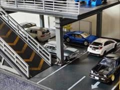 1/64 ミニカー 駐車場 鉄骨構造 プラットフォーム 組立式 ジオラマ A 款