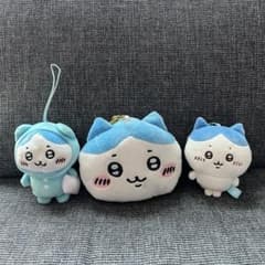 치이카와 하치와레 마스코트 3 점 세트 패스 케이스 파우치