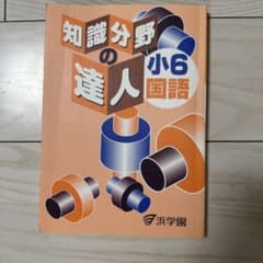 浜学園 小6 国語 知識分野の達人のサムネイル
