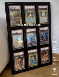 【値下げ】PSA CGC 専用カードディスプレイ　9連のサムネイル