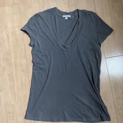 JAMES PERSE Vネック Tシャツ グレー サイズ2のサムネイル