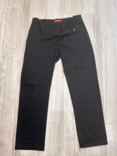 32 Supreme chino pants メンズ ブラック チノパンツ
