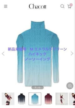 チャコット　ハイネックノーソーイング　新品未使用M チャコット ノーソーイング ハイネック グラデーション M 新品未使用