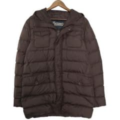 HERNO ヘルノ ポーラテックフーデッドダウンコート 茶　50　メンズ　ロゴ HERNO ヘルノ ポーラテックフーデッドダウンコート 茶 50 メンズ ロゴ