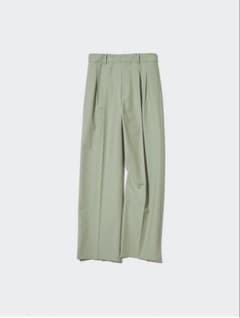 UNIQLO 유니클로 탁 와이드 팬츠 그린