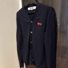 PLAY COMME des GARCONS カーディガン XL ネイビー - メルカリ