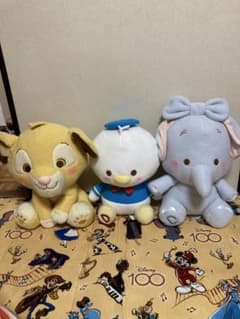 ダンボ・ドナルドダック・シンバ ぬいぐるみセット ミルキーボア超BIGぬいぐるみ