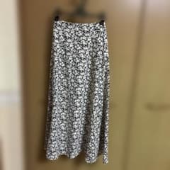 フレアロングスカート 花柄