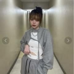 【XU/エックスユー】2way bolero ボレロ 重ね着 スウェット グレーのサムネイル
