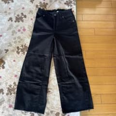 レプシム ブラック ワイドパンツ フリンジウエストのサムネイル