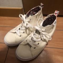 【VANS】アイボリー×花柄スニーカーのサムネイル