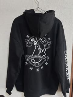 美品 FR2 ブラックパーカー ウサギデザイン - メルカリ