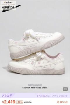 WARRIOR 花柄レーススニーカーのサムネイル