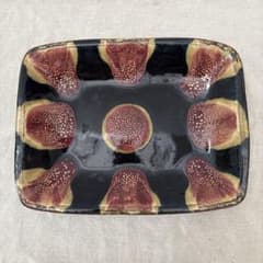 遠藤太郎 無花果 いちじく 四角皿 大 益子 新品 - メルカリ