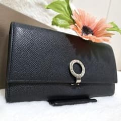 【美品】BVLGARI ブルガリ 長財布 二つ折り ロゴクリップ ビーゼロワン ✨美品 正規品✨ブルガリ 長財布 二つ折り ロゴクリップ ビーゼロワン
