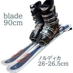 メンズ ショートスキー ファンスキーセット ノルディカ 26-26.5cm