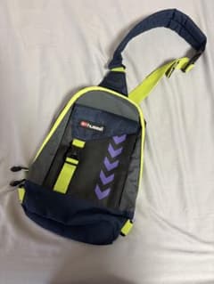 hummel スリングバッグ ネイビー/イエローのサムネイル
