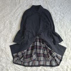 美品 バーバーリー ステンカラーコート ライナー ノバチェック 比翼 L