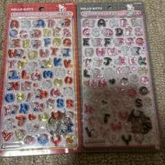 キティ ボンボンドロップシール　文字　２枚セットのサムネイル