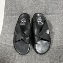 美品 黒 レザー Island slipper アイランドスリッパ 9 - メルカリ