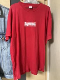 Supreme バンダナ ボックスロゴ Tシャツ レッド Mのサムネイル