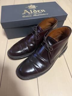 Alden 올덴 1339 코드 반차카 부츠 버건디 US7D