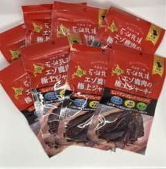 8袋セット　花畑牧場　エゾ鹿肉の極上ジャーキーのサムネイル