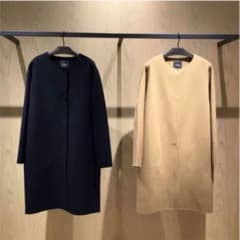 theory ダブルフェイス ノーカラーコートのサムネイル