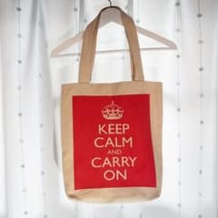 Keep Calm  帆布 トートバッグ／エコバッグ／イギリス ジョンルイスのサムネイル