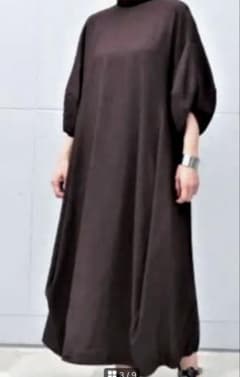 ENFOLD エンフォルド 立体スリーブドレス リネンライク ワンピース ENFOLD エンフォルド 立体スリーブドレス リネンライク ワンピース