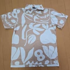 muta MARINE ポロシャツ ボタニカル柄 ベージュのサムネイル