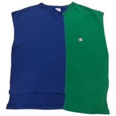 【早い者勝ち】Champion バイカラー ノースリーブ カットソー　リメイクのサムネイル