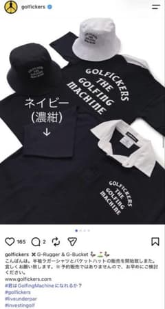 希少！美品！ GOLFICKERS ゴルフィッカーズ ラガーシャツ ネイビー M 希少！美品！ GOLFICKERS ゴルフィッカーズ ラガーシャツ ネイビー M