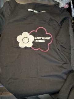 MARY QUANT 花柄 半袖Tシャツ 黒のサムネイル