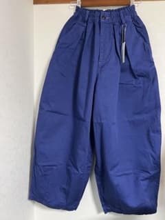 HARVESTY サーカスパンツ ブルー　新品　タグ付きのサムネイル