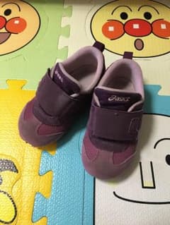 アシックス asics☆キッズスニーカー 15.5㎝ パープル ピンクのサムネイル